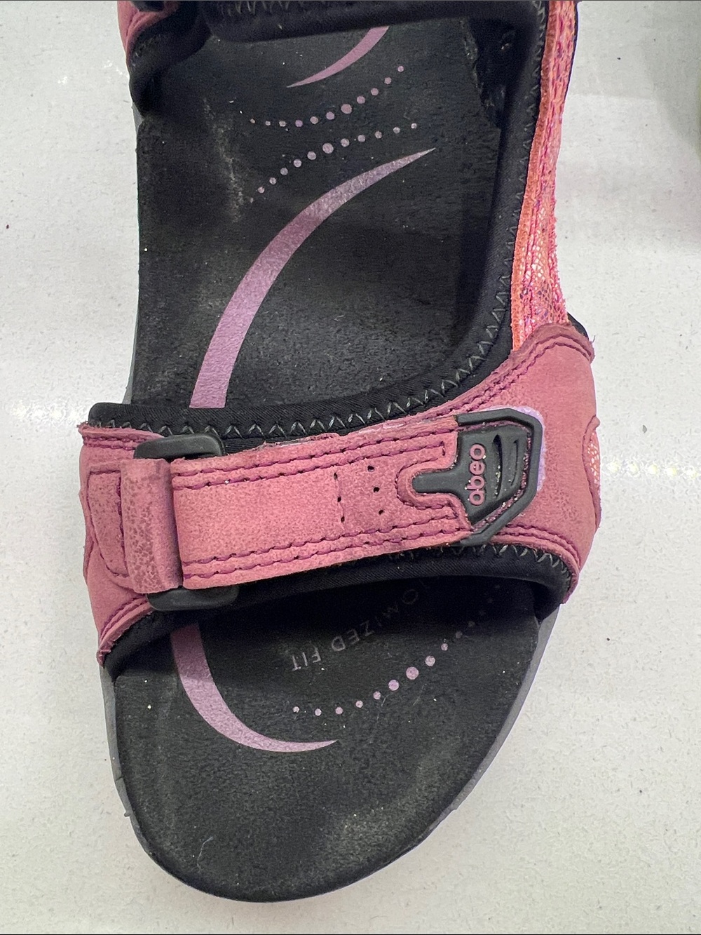 Abeo Wn 8N Huntington Leather Sport Sandals Women's Comfort Hiking Purple - Picture 4 of 7